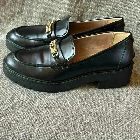 Sam Edelman Black “Teo” Loafer With Lug Soles Women’s Size 9 Like New! - Picture 5 of 13